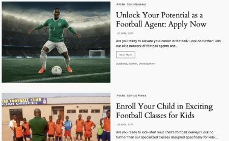 JOKS Global Sport Academy blog and e-commerce