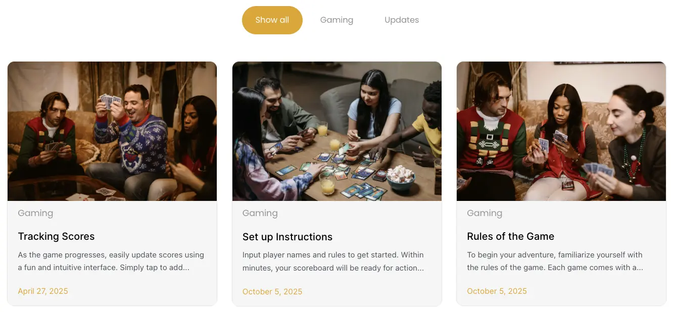 BubacatCity Blog Articles Section